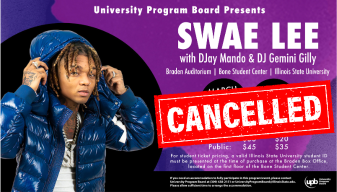 CANCELLED - Swae Lee at ISU on March 28th
